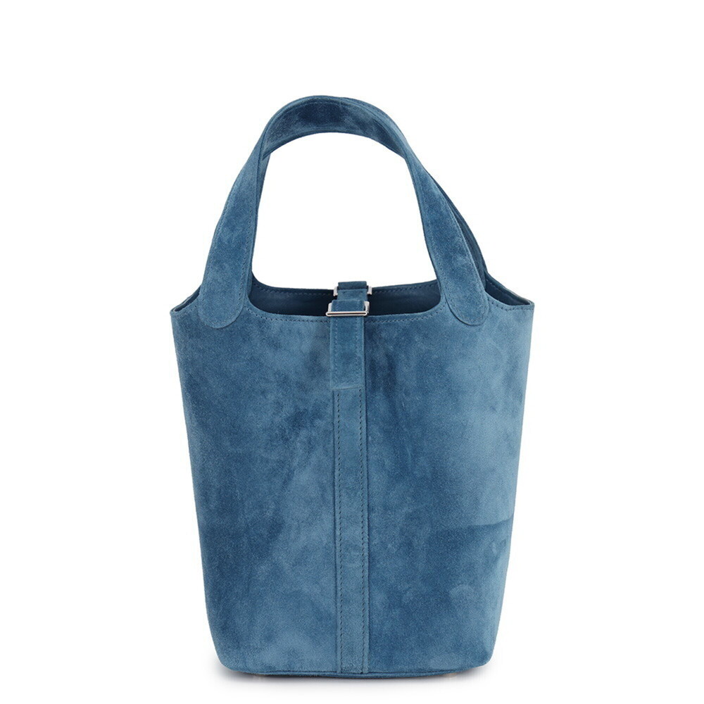 Hermes Picotin PM Handbag, Blue Thalassa Doblis Swift, □G stamp, Picotin, Wom...